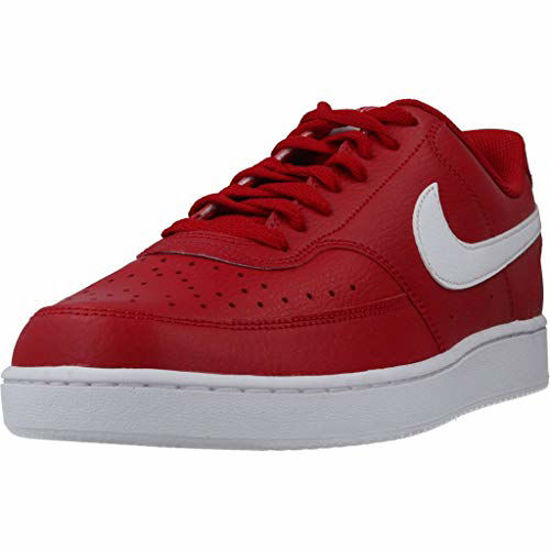 Picture of Nike Men's Court Vision Low Sneaker, Gym Red/White, 8 Regular US - Size: 8