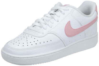 Picture of Nike Women's Court Vision Low Trainers, White Pink Glaze, 14 US - Size: 14 US