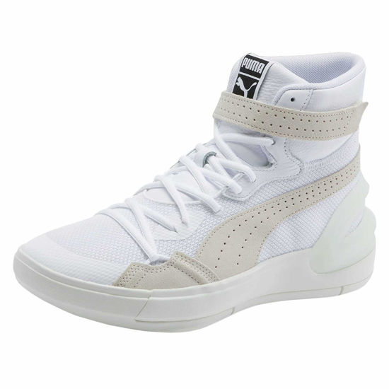 Picture of PUMA Unisex-Adult Rebound Layup High Sneakers, White, Men's 11 / Women's 12.5 - Size: 12.5 Women/11 Men