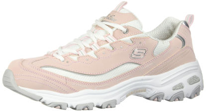 Picture of Skechers Women's D'Lites-Biggest Fan Sneaker, Light Pink/White, 8 M US - Size: 8