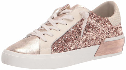 Picture of Dolce Vita Women's Zina Sneaker, Rose Gold Glitter, 6 - Size: 6