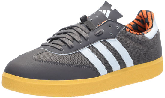 Picture of adidas Unisex VELOSAMBA Made with Nature 2 Sneaker, Charcoal/White/Spark, 11 US Men - Size: 12 Women/11 Men