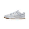 Picture of Nike Dunk Low Premium Next Nature Women's Shoes (FN6345-100, White/Gum Light Brown/Football Grey) Size 7 - Size: 7