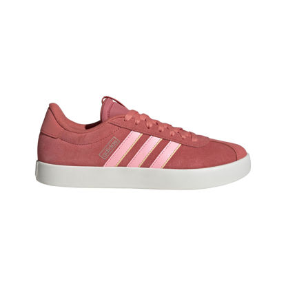 Picture of adidas Women's VL Court 3.0 Sneaker, Preloved Scarlet/Pink Spark/Almost Yellow, 11 - Size: 11