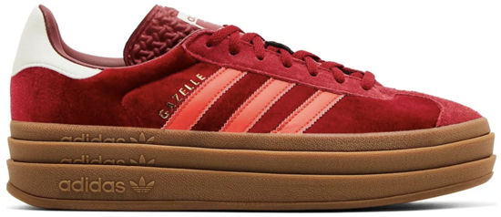 Picture of Adidas Gazelle Bold Womens Sneaker (Bright Red Velvet, 9.5) - Size: 9.5