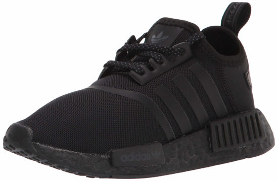 Picture of adidas Originals unisex-child NMD_R1 Sneaker, Black/Black/Grey, 5 - Size: 5 Big Kid