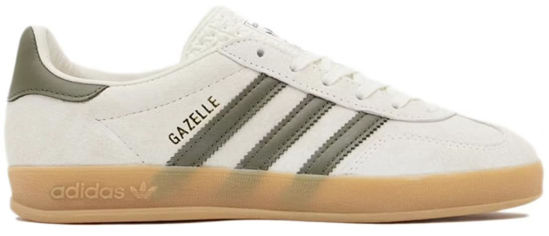 Picture of Adidas Originals Gazelle Indoor Womens Sneaker (Cream Olive Strata, 10) - Size: 10