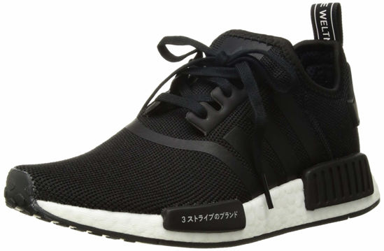 Picture of adidas Originals NMD_R1's Sneaker, Black/Black/Orchid Tint, 7 US Unisex Big Kid - Size: 7 Big Kid