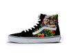 Picture of Vans Men's Sk8 Hi Sneaker, Fruit Skull/Black/White, 12 Women/10.5 Men - Size: 12 Women/10.5 Men