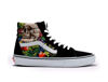 Picture of Vans Men's Sk8 Hi Sneaker, Fruit Skull/Black/White, 12 Women/10.5 Men - Size: 12 Women/10.5 Men