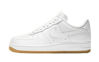 Picture of NIKE Men's Air Force 1 '07 An20 Basketball Shoes, White White Light Brown White White Gum Light Brown, 8.5 AU - Size: 7.5