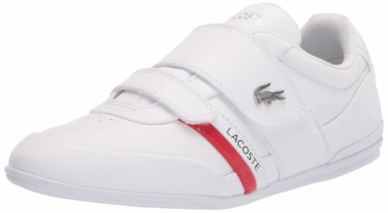 Picture of Lacoste Men's Misano Strap Sneaker, WHT/RED, 7 - Size: 7