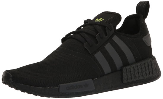 Picture of adidas Originals Men's NMD_R1 Sneaker, Black/Grey/Solar Yellow, 7 - Size: 7