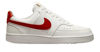 Picture of Nike Women's Court Vision Low Sneaker (White/Red, us_Footwear_Size_System, Adult, Women, Numeric, Medium, Numeric_9) - Size: 9