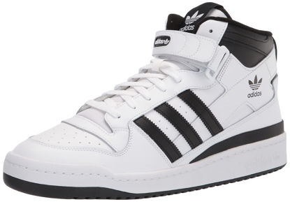 Picture of adidas Men's Forum Mid Sneaker, White/Black/White, 12 - Size: 12