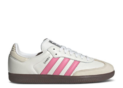 Picture of adidas Samba OG Womens Sneaker (White Lucid Pink, 5, IG1962) - Size: 5