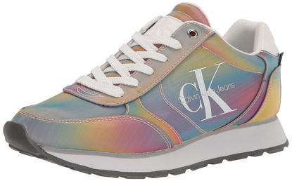 Picture of Calvin Klein Women's CAYLE Sneaker, Rainbow Multi 610, 6 - Size: 6