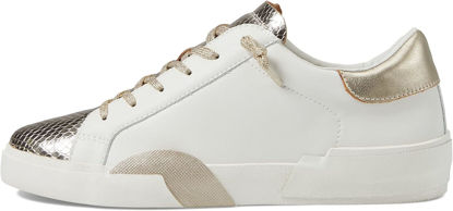 Picture of Dolce Vita Women's Zina Sneaker, White/Gold Leather, 11 - Size: 11