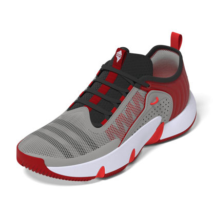 Picture of adidas Unisex Sneakers, Metal Grey Carbon Better Scarlet, 11.5 US Men - Size: 12.5 Women/11.5 Men