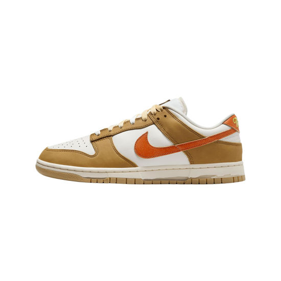 Picture of Nike Dunk Low Retro Shoes (HM3729-181, Sail/Coconut Milk/Wheat/Safety Orange) Size 9.5 - Size: 9.5