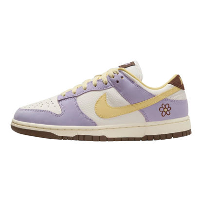 Picture of Nike Women's Dunk Low Lilac Bloom/Soft Yellow-Sail FB7910-500 10 - Size: 10