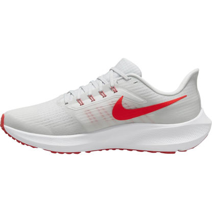 Picture of Nike Air Zoom Pegasus 39 Mens Running Trainers DH4071 Sneakers Shoes (UK 6.5 US 7.5 EU 40.5, Platinum Tint Crimson White 009) - Size: 7.5