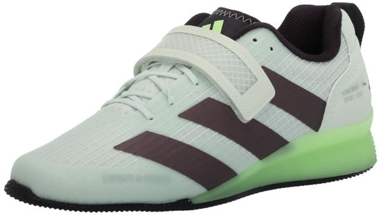 Picture of adidas Unisex Adipower Weightlifting 3 Sneaker, Crystal Jade/Aurora Metallic/Green Spark, 11.5 US Men - Size: 12.5 Women/11.5 Men