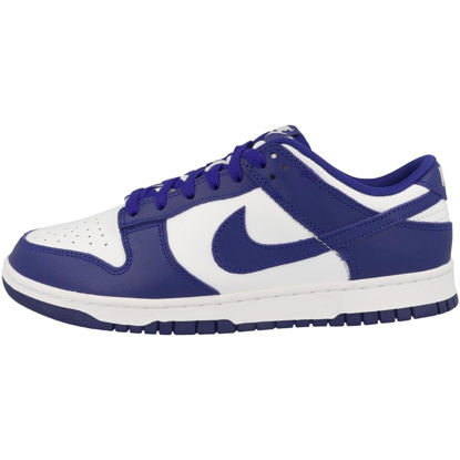 Picture of Nike Dunk Low Retro Men's Shoes (DV0833-103, White/University Red/Concord) Size 8 - Size: 8