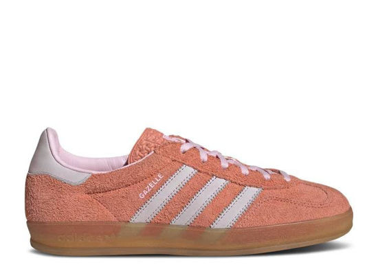 Picture of adidas Gazelle Indoor Womens Wonder Clay Gum Size 5.5 - Size: 5.5