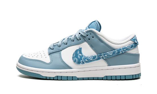 Picture of Nike Womens WMNS Dunk Low DH4401 101 Blue Paisley - Size 7W - Size: 7