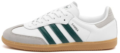 Picture of adidas Samba OG Womens Sneaker (White Green Grey Gum, 8.5) - Size: 8.5