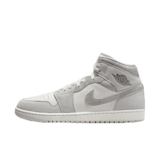 Picture of Air Jordan 1 Mid SE Men's Shoes (FQ7720-002, Neutral Grey/Sail/Smoke Grey) Size 14 - Size: 14