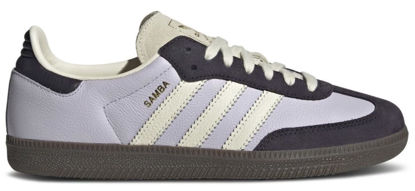 Picture of Adidas Samba OG Womens Sneaker (Silver Dawn Aurora Black, 5.5, JI4209) - Size: 5.5