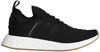 Picture of adidas Originals Men's NMD_R2 PK Sneaker, Black/Black/Black, 6.5 M US - Size: 6.5 D(M) US