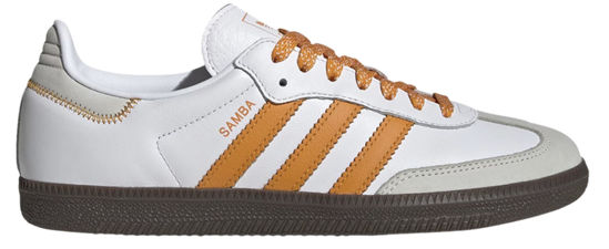 Picture of Adidas Samba OG Womens Sneaker (White Equipment Orange, 5.5) - Size: 5.5