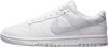 Picture of Nike Dunk Low Retro Women's Basketball Shoes, White White Platinum Pure White, 9 US - Size: 7.5