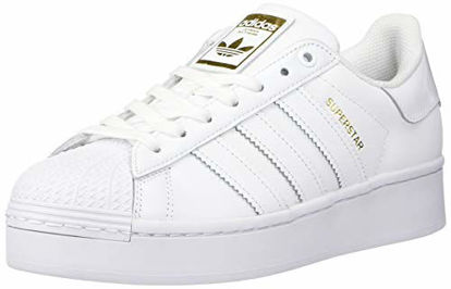 Picture of adidas Originals Women's Superstar Bold Shoes Sneaker, White/White/Gold Metallic, 10 - Size: 10