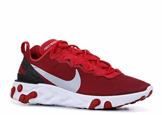 Picture of Nike Men's React Element 55 (11 M US, Gym Red/ Wolf Grey-White-Black) - Size: 11