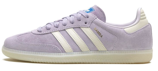 Picture of Adidas Samba OG Mens Womens Unisex (Purple Dawn Chalk White, US Footwear Size System, Adult, Men, Numeric, Medium, 8) - Size: 9 Women/8 Men