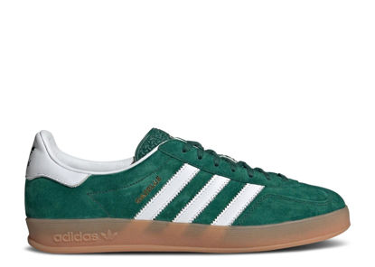 Picture of adidas Men's Gazelle Indoor Sneaker, Collegiate Green/Footwear White/Gum 2, Size 4 - Size: 4