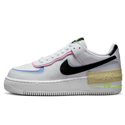 Picture of Nike Women's Air Force 1 Shadow White/Black-Team Gold (FJ0735 100) - 9 - Size: 9