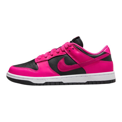 Picture of Nike Women's W Dunk Low Basketball Shoes, Fierce Pink Fireberry Black, 37.5 EU - Size: 6.5