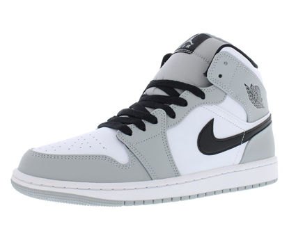 Picture of Nike Men's Mid-top, Light Smoke Grey, Black, White, 13 - Size: 13