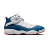 Picture of Nike Mens Jordan 6 Rings Basketball Shoes (7.5), White/University Red/Light Steel Grey/True Blue - Size: 7.5