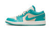 Picture of Nike Women's Air Jordan 1 Low UNC Basketball Shoe, Sanddrift/Washed Teal Sail, 5.5 - Size: 5.5