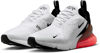 Picture of Nike Men's Air MAx 270 Shoes (White/Hot Punch/Black, us_Footwear_Size_System, Adult, Men, Numeric, Medium, Numeric_13) - Size: 13