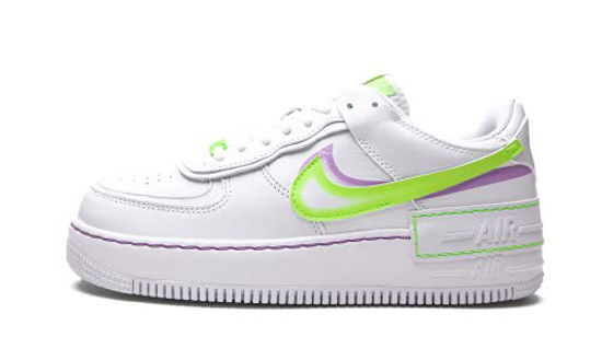 Picture of Nike Women's Shoes Air Force 1 Shadow White Electric Green DD9684-100 (Numeric_10_Point_5) - Size: 10.5