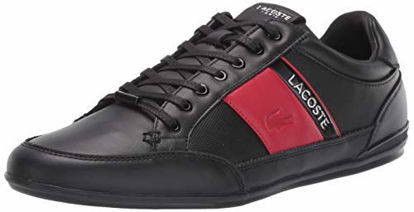 Picture of Lacoste Men's Chaymon Sneaker, Black/Red, 10 - Size: 10