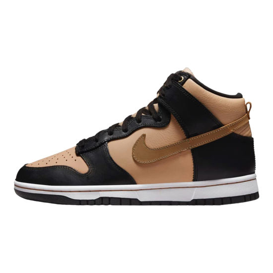 Picture of Nike Womens WMNS Dunk HIGH LXX DX0346 001 Black Flax - Size 8.5 - Size: 8.5