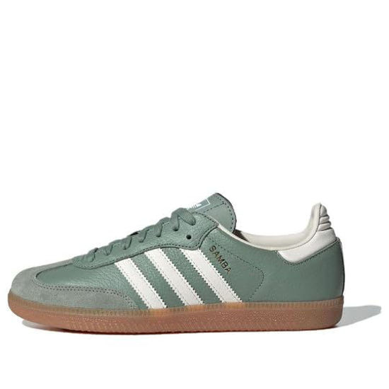 Picture of adidas Samba OG Womens Silk Green/White/Gum Size 5.5 - Size: 5.5